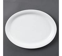 Olympia CB484 bandeja ovalada de porcelana (Pack de 6)