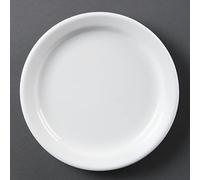 Olympia cb487 plato con borde estrecho (Pack de 12)