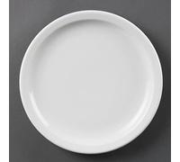 Olympia cb489 plato con borde estrecho (Pack de 12)