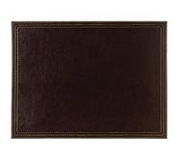 Olympia CE298 - mantel individual grande de piel sintética, marrón, rectangular, resistente al calor y fácil de limpiar