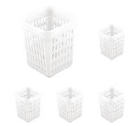 Olympia Cuadrado cubiertos cesta 140 x 110 x 110 mm bandejas de cocina cuchara recipiente para utensilios de cocina (Paquete de 5)