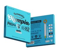 Olympia - Cuerdas para guitarra acústica, bronce fosforoso, 10-47, 11-52, 12-53, serie Performance, revestidas, tono cálido y equilibrado, extra ligero, luz personalizada, calibre de luz (calibre de