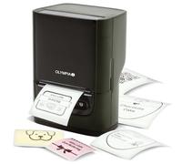 Olympia Eitkette Printer PM220 - Impresora de etiquetas Bluetooth verde autoadhesiva para el hogar y sobre la marcha, impresora portátil de transferencia térmica para etiquetas impermeables, impresora