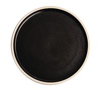 Olympia FA315 Platos redondos de lona, 250 mm, color negro, paquete de 6