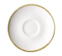 Olympia FB987 - Juego de 6 platos de porcelana para café expreso, 115 mm, color blanco
