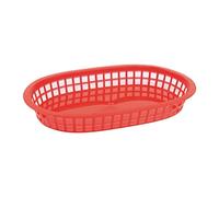 Olympia gh967 alimentos cesta, oval, polipropileno, rojo (Pack de 6)