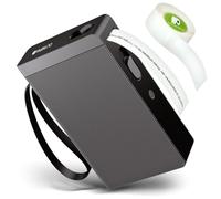 OLYMPIA Impresora de Etiquetas P22 Negra | Etiquetadora para Suministros de Oficina en casa y Oficina | Impresora térmica Bluetooth para Cocina, Oficina y Hobby | Impresora de Etiquetas para Papel