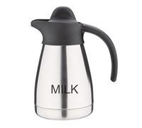 Olympia - Jarra para leche, 0,5 L, tapa roscada, con palabra "Milk"