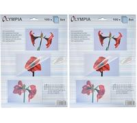Olympia - Juego des fundas para plastificar, 100 unidades varias (Paquete de 2)
