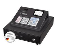 Olympia K100 Caja registradora | Caja registradora para el comercio | Pantalla LED del cliente | Impresora térmica de 58 mm | Sistema operativo Android 11 | Teclado Hub 39 teclas | Logotipo gráfico de
