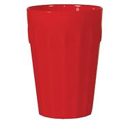 Olympia Kristallon CE273 policarbonato vaso, rojo (Pack de 12)