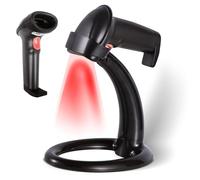 Olympia LS 6100 2D LED Barcode Scanner | Escáner manual de alta precisión con USB | Escaneo rápido de códigos 1D y 2D | Escáner de códigos de barras robusto para comercio, POS e industria | Escaneo en