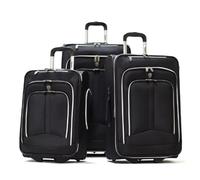 Olympia Luggage Hamburg - Juego de Equipaje de 3 Piezas, Negro -, Talla única