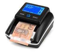 Olympia NC 375 Plus - Comprobador de billetes falsos con batería, pantalla LCD, color negro, 800 g para mercado y restauración, detecta falsificaciones en 0,5 segundos por MG/IR. Actualización USB