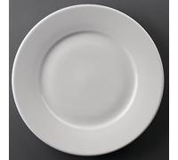 Olympia Nextday Catering cc209 con borde ancho placa, 10 "(Pack de 12)