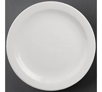 Olympia Nextday Catering cf365 Athena Hotel Ware plato con borde estrecho, 284 mm de diámetro, 11 "(Pack de 6)