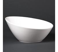 Olympia Paquete de: 6 Bols ovalados inclinados Lumina 203mm