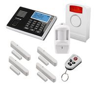Olympia Protect 9061 - Sistema de alarma GSM, sirena exterior, sensor de movimiento, contactos de puerta / ventana y mando a distancia