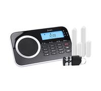 OLYMPIA Protect 9730 - Kit de alarma inalámbrica GSM con 2 contactos para puerta/ventana y mando a distancia, color negro