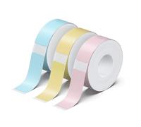 Olympia Rollo de etiquetas para impresora de etiquetas, paquete mixto, 14 x 40 mm, etiquetas para impresora P22, sin revestimiento, 180 unidades por rollo