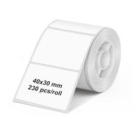 Olympia Rollo de etiquetas para PM220 | 40 × 30 mm | blanco | Etiquetas para impresora de etiquetas PM220 | Resistente al agua y a la abrasión