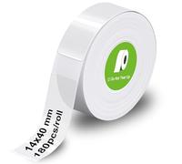 Olympia Rollo de etiquetas transparentes, etiquetas para impresora de etiquetas, 14 x 40 mm, etiquetas para impresora P22, sin recubrimiento, 180 unidades por rollo