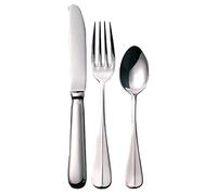 Olympia S388 cuchillo de mesa, tenedor y cuchara, postre Baguette cubiertos conjunto de muestra, acabado pulido, acero inoxidable