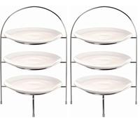 Olympia Soporte para platos para el té de la tarde, para platos de hasta 210 mm, soporte de 380 mm de altura (Paquete de 2)