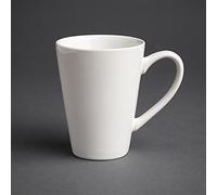 Olympia Tazas de café con leche, 340 ml, porcelana, café, espresso, leche, 12 unidades