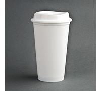 Olympia Tazas de café reutilizables de polipropileno, 16 onzas (paquete de 25)