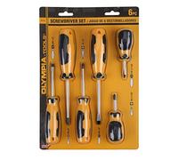 Olympia Tools 6 Pc Screwdriver Set, 87-141