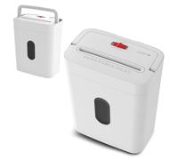 Olympia Trituradora de Papel PS 53 CC Pro, Color Blanco, para Oficina en casa y Oficina, trituradora P-4, Corte en partículas 4 × 38 mm, 6 Hojas, trituradora de Papel de 15 L