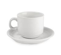 Olympia u084 lineal Apilamiento Tea Cup, blanco (Pack de 12)