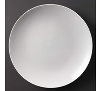 Olympia Whiteware - Juego de 6 platos de porcelana (310 mm)