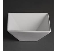 Olympia Whiteware - Plato cuadrado (porcelana, 170 mm, 12 unidades)
