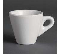 Olympia Y111, Taza de Café de Porcelana, Blanco (Pack de 12)