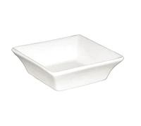 Olympia Y136 miniatura cuadrado plato, blanco (Pack de 12)