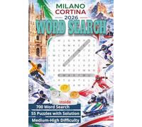 Olympic Winter Games Milano Cortina 2026 Word Search Puzzles: Sports Related Puzzles, Easy to Read Print, about Olympics, Winter, Sports, ice game, ... Gift for Holidays, Vacations and Relaxation