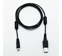 Olympus CB-USB5 / CB-USB6 Cable USB Lead Transferencia de imágenes/Cargador de batería Compatible con Olympus E-410 | 1m