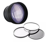 Olympus lápiz Capacitivo 1 2,2 x de Alta definición Super teleobjetivo + Lente/Adaptador de Filtro + 55 mm 3 Piezas Kit de filtros + NWV Direct 5 Piezas Kit de Limpieza
