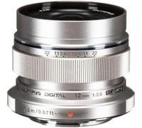 Olympus M. Zuiko Digital ED 12mm f/2.0 Lente para Micro 4/3 Cámaras (Plata)