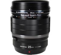 Olympus M.Zuiko Digital ED 25 mm 1:1.2 Pro Objetivo, Adecuado para Todas Las cámaras MFT (Modelos Olympus OM-D & Pen, Serie G de Panasonic), Negro