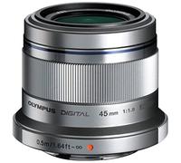 Olympus V311030BU000 M.Zuiko 45mm f1.8 MILC Tele - Objetivo (MILC, 9/8, Teleobjetivo, 0,5 m, Micro Cuatro Tercios, 4,5 cm)