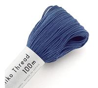 Olympus Sashiko - Carrete de hilo (100 m, Col.109), color azul claro - Bordado y acolchado japonés