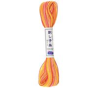 Olympus Sashiko - Madeja de hilo, naranja, rosa y amarillo