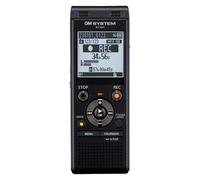 OM System WS-883 Grabadora Digital micrófonos estéreo Integrados, USB Directo, supresión de Ruido, Memoria Interna de 8 GB, VCVA, Negro