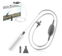 OlyPegic Kit de limpieza para peceras, limpiador de grava multifuncional de 260 cm, cambiador de agua manual para limpieza de grava, succión de residuos y cambio de agua