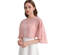 olyrjie Chales y pañoletas para vestido de noche, chales de gasa para invitada de boda, dama de honor, bufandas para mujer, Rosa (Blush), Talla única