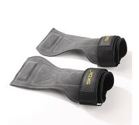 OLYSPM Correas Levantamiento de Pesas,Straps Gym de Cuero de Vaca Suave con Resistente a la Abrasión,Antideslizante,Muñequeras Gimnasio para Halterofilia,Culturismo,Gimnasia