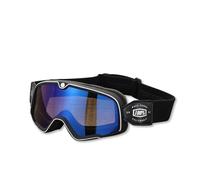 OLYSPM Gafas de Moto,Gafas Motocross Vintage con Lentes de Protección UV y Acolchado de Espuma,Diseño Ajustable Compatible con Varios Estilos de Casco